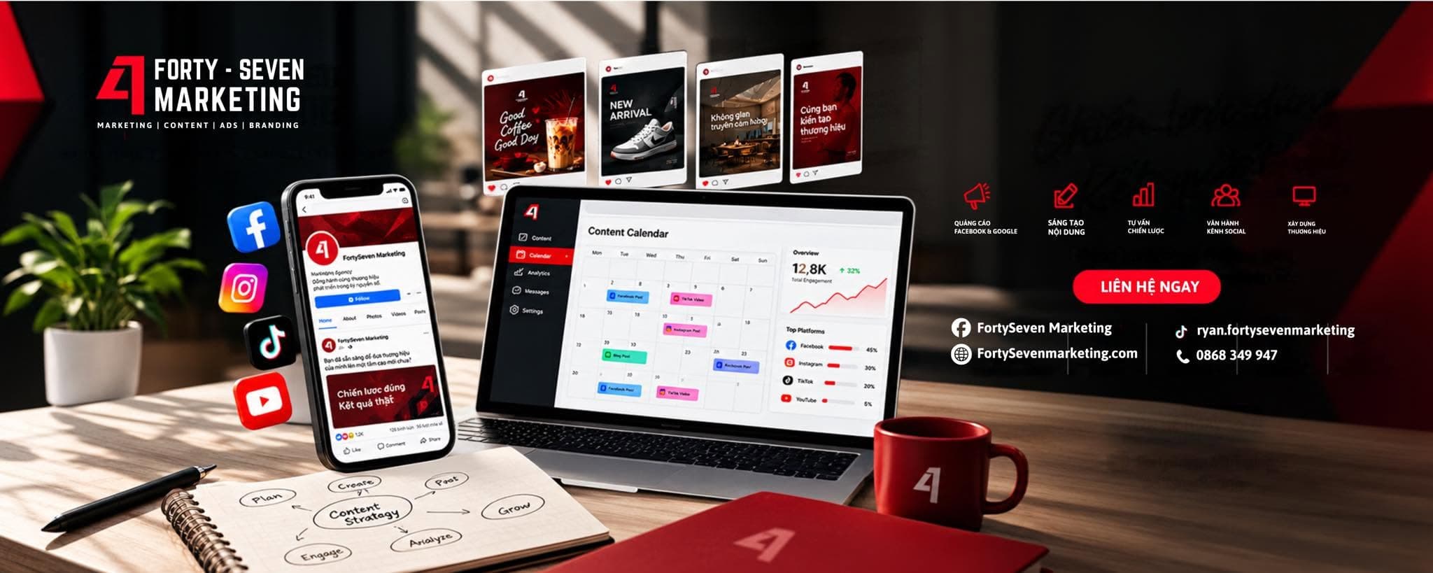 Giải pháp Marketing Toàn Diện Fortyseven Marketing — Chiến lược đa kênh thực chiến